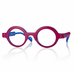 Lun. de lect. lum. bleue jazz fuchsia/bleu +3