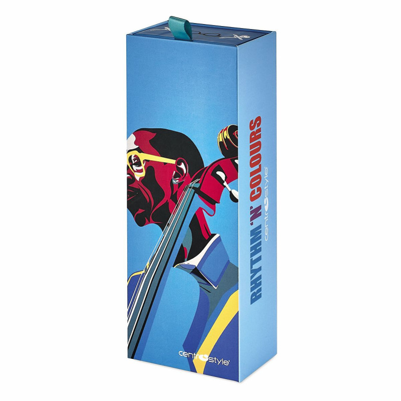 Lun. de lect. lum. bleue jazz vert/rouge +2