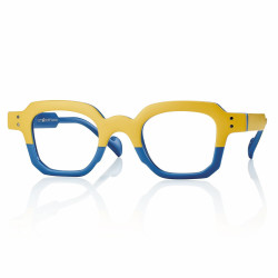 Lun. de lect. lum. bleue jazz jaune/bleu +2