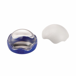 Loupe bleue avec bande de lecture (40x7mm) - 44gr - ø50mm x1.7 (1pcs)