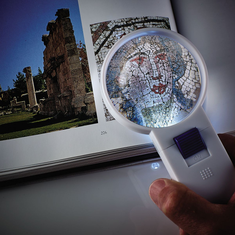 Loupe lum. led legere 80gr - ø 70mm - x4 basse consommation (1 pc)