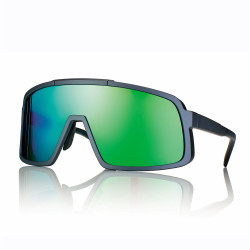 Lun.sol. bleu mat verre bleu miroite polycarbo.+face jaune 135 00-135 prix net