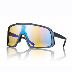 Lun.sol. bleu mat verre bleu miroite polycarbo.+face jaune 135 00-135 prix net