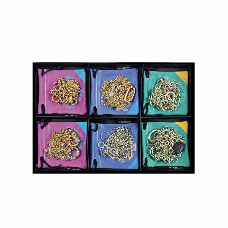 Set chainettes airport en alluminiun utra leger + microfibres (6 pcs)