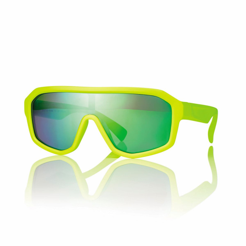 Masque solaire enfant flottant vert fluo