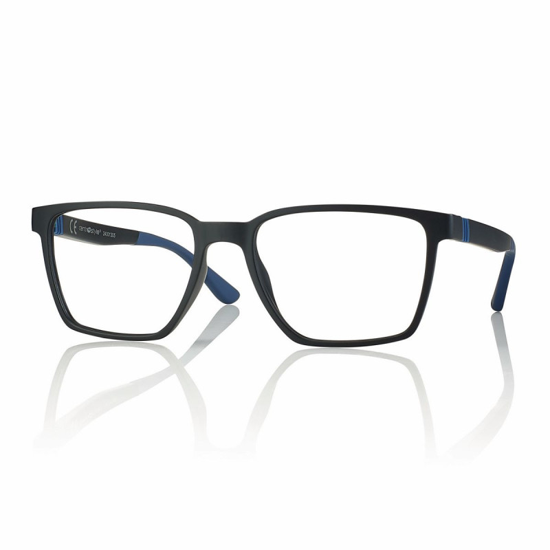 Monture rectangle acetate noir mat 54 18-145 + 1 clip pliant noir prix net