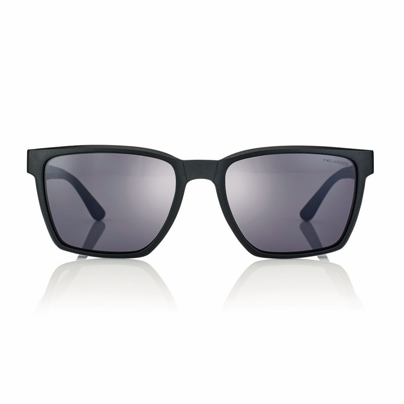 Monture rectangle acetate noir mat 54 18-145 + 1 clip pliant noir prix net