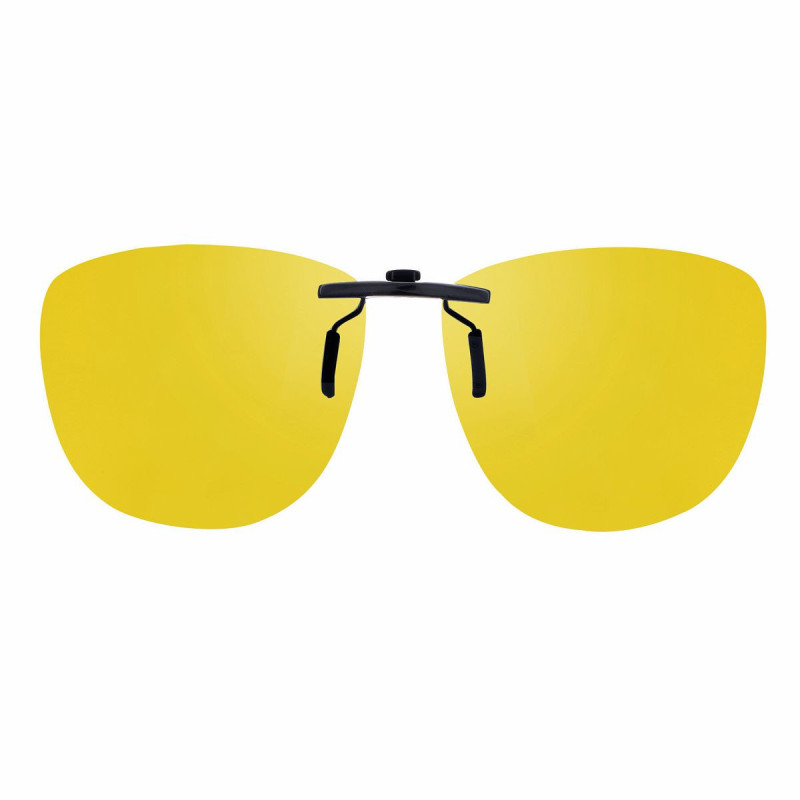 Clip pol. jaune monture acetate 56x47.5mm