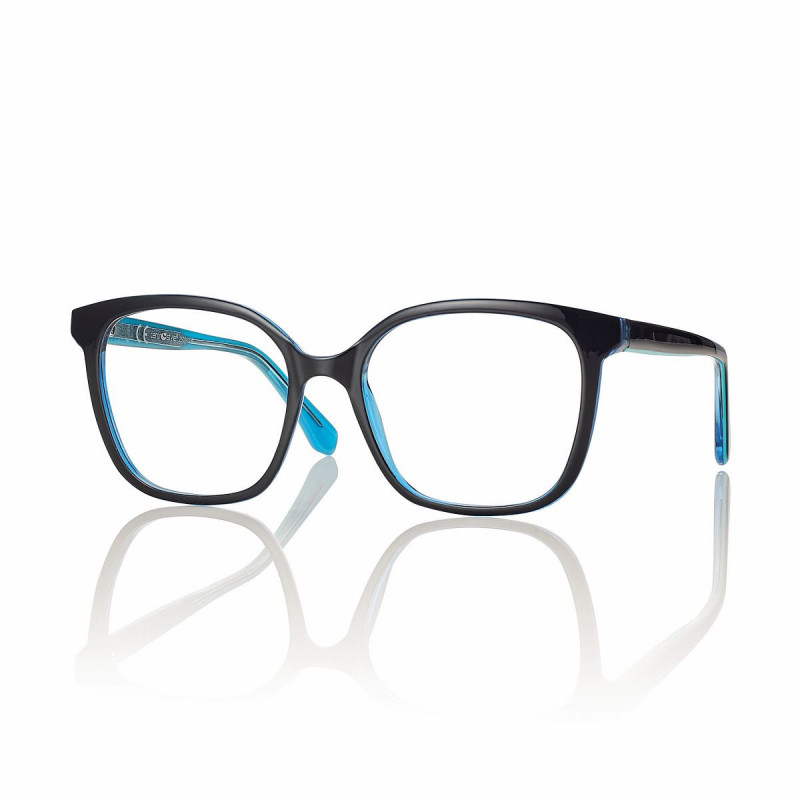 Monture femme noire/verre lumière bleue 54 18-140