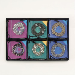 Set chain. madrid metal 2 mod. / 3 variantes couleurs + microfibres (6 pcs)
