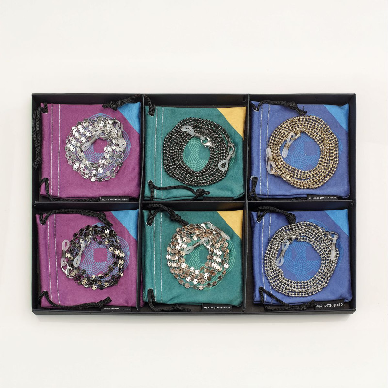 Set chain. madrid metal 2 mod. / 3 variantes couleurs + microfibres (6 pcs)