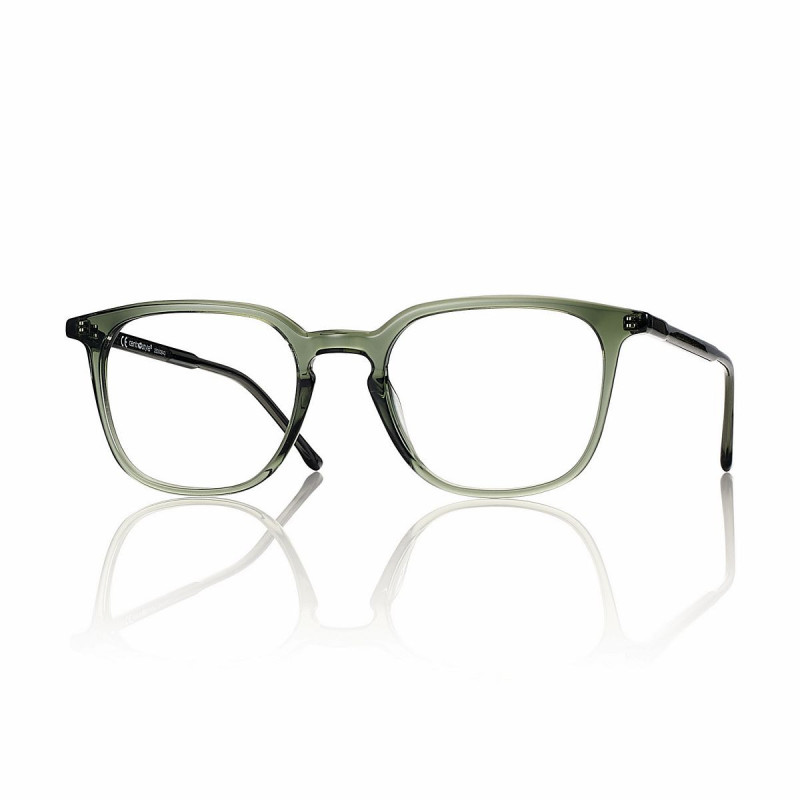 Monture fine acetate hd vert brillant carre t52