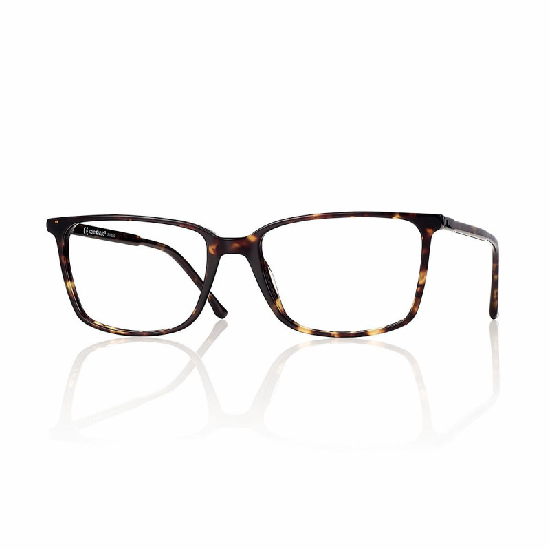 Monture fine acetate hd ecaille brillant carre t55