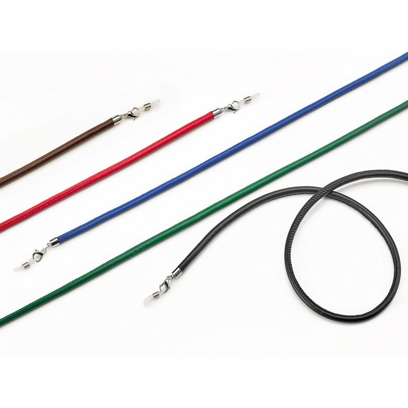 Cordons ranch - cuir synthetique 5 couleurs assorties (12 pcs)