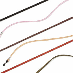 Cordons nappina - look sportif - 6 couleurs assorties (12 pcs)