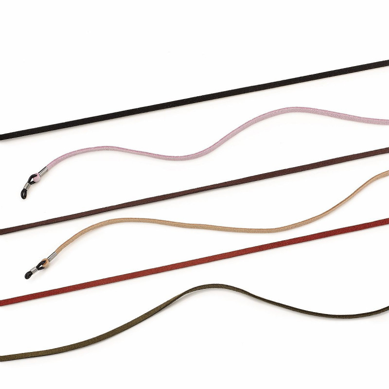 Cordons nappina - look sportif - 6 couleurs assorties (12 pcs)