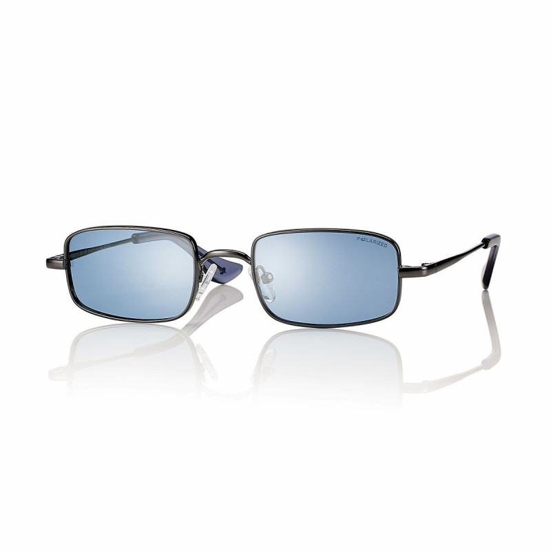 Lun.sol. metal iconique unisexe gun verre bleu 51