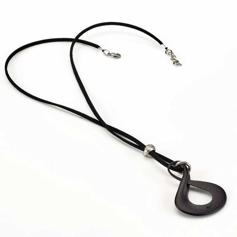 Pendentifs porte lunette infini - impression 3d + cordon en alcantara (1 pce)