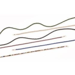 Kit chainettes perles - perle de lave 6 couleurs differentes (6 pieces)
