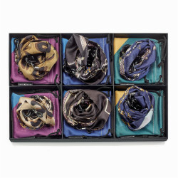 Kit chainettes foulard - 3 varietes de foulards (6 pieces)