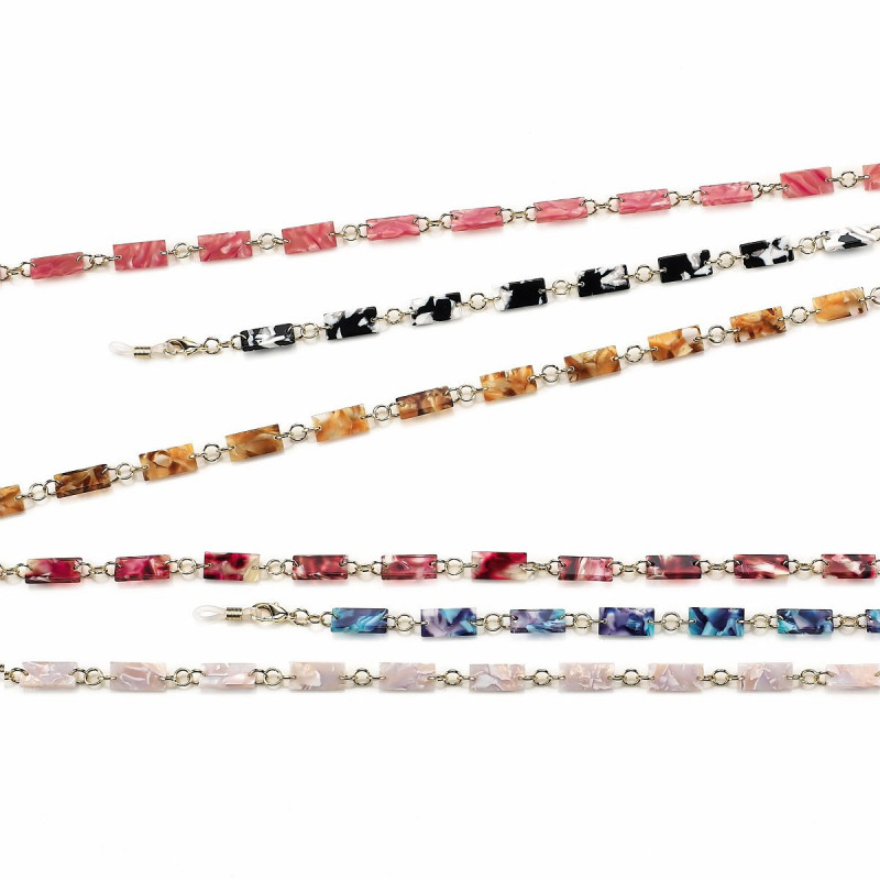 Set chainettes airport ultralegere en acetate + microfibres (6 pcs)