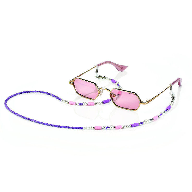 Set chainette madeire avec perles / 6 modeles differents + microfibres (6 pcs)
