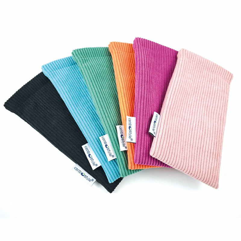 Assortiment etuis clic-clac finition velour cotele 85x180 (6 couleurs 12 pcs)