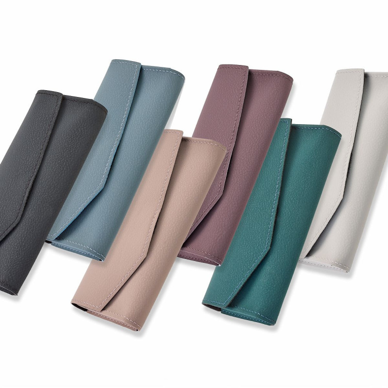 Etuis fermeture laterale materiaux doux couleurs assorties 160x25x25 mm (12 pcs)