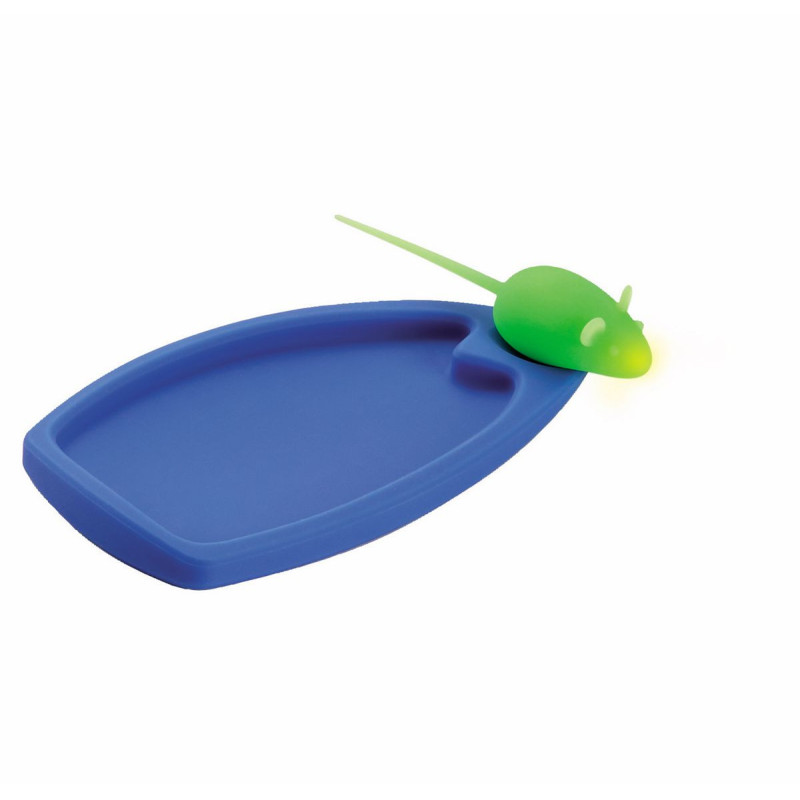 Tapis en silicone bleu souris vert