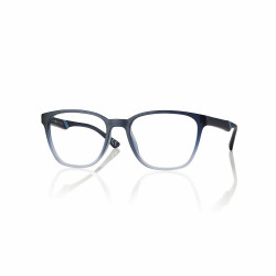 Monture acetate rectangulaire degrade bleu mat + clip pliant 53 18-145 prix net