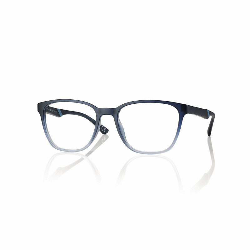 Monture acetate rectangulaire degrade bleu mat + clip pliant 53 18-145 prix net