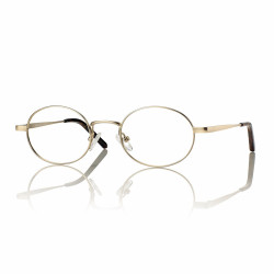 Mont. unisexe met. dore mat+clip ecaille brillant verre g15 49 21-140 prix net