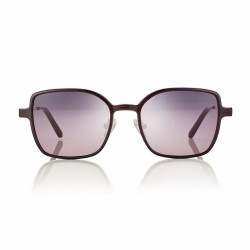 Mont. femme metal dore + clip bord. verre degr. gris-rose 52 18-140 prix net