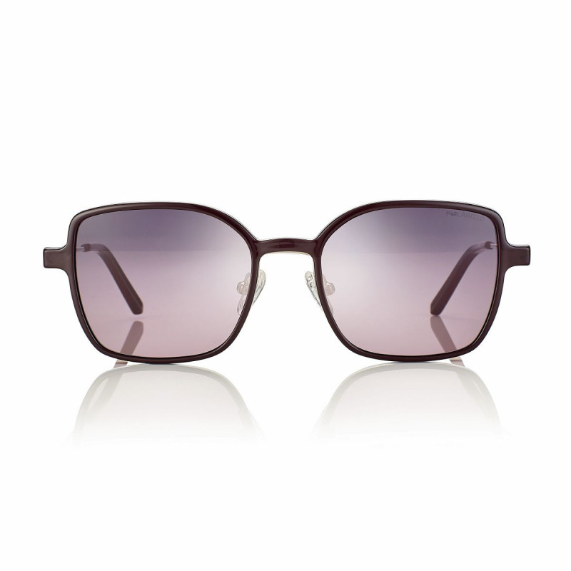 Mont. femme metal dore + clip bord. verre degr. gris-rose 52 18-140 prix net