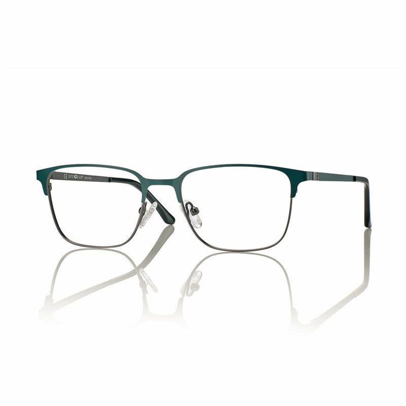 Monture homme metal gun/vert + clip vert mat verre fume 52 18-145 prix net