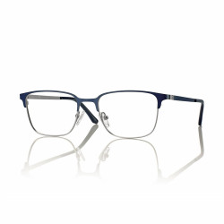 Monture homme metal argent/bleu+clip bleu mat verre bleu 52 18-145 prix net