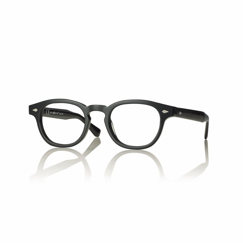 Monture acetate pantos noir brillant + clip - 49 22-145 prix net