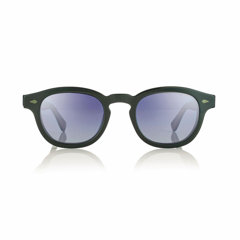 Monture acetate pantos vert brillant + clip - 47 22-145 prix net