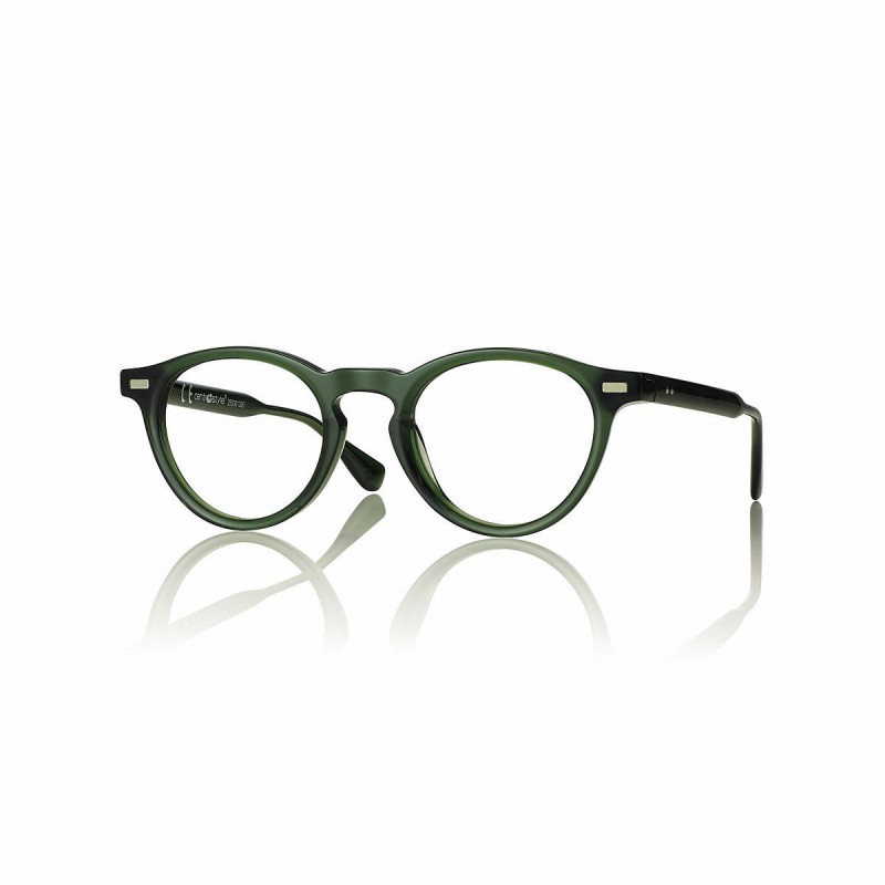 Monture acetate pantos vert brillant + clip - 47 22-145 prix net