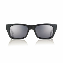 Monture acetate rectangulaire noir brillant + clip - 51 19-145 prix net