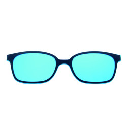 Monture ultem 47 bleu/bleu ciel+ 2 clips gris/bleu miroir prix net