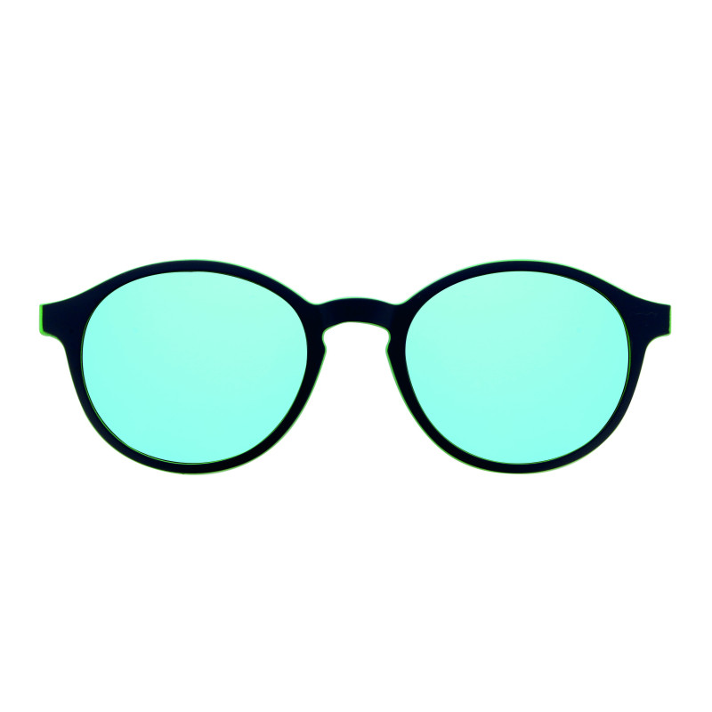 Monture ultem 46 bleu fonce/vert + 2 clips gris/bleu miroir prix net