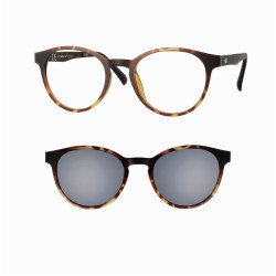 Monture mat ecaille+clip 45 prix net