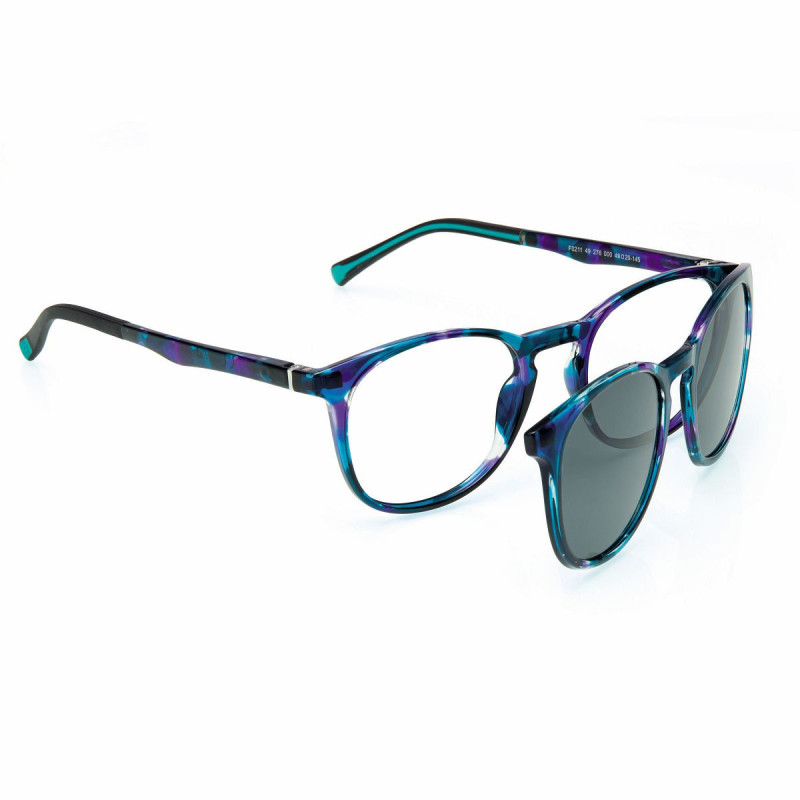 Monture neyeture vert/violet + clip gris 49 20-145 prix net