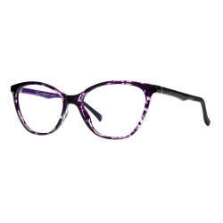 Monture neyeture violet/ecaille + clip gris 52 16-140 prix net