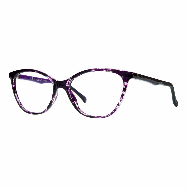 Monture neyeture violet/ecaille + clip gris 52 16-140 prix net