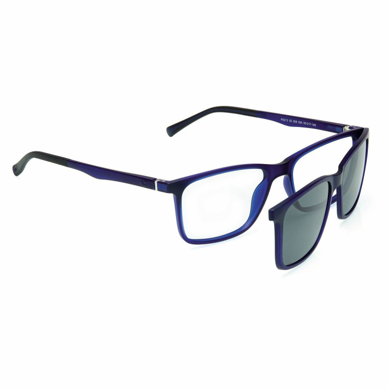 Monture neyeture bleue + clip gris 55 17-145 prix net