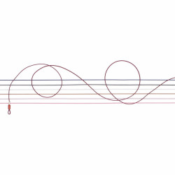 Cordelettes thin microfibre couleurs assort.(12pcs)