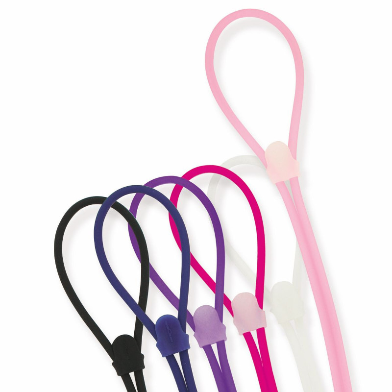 Cordelettes sil. medium couleurs assort.diam.int.3mm long.25cm(24pces)