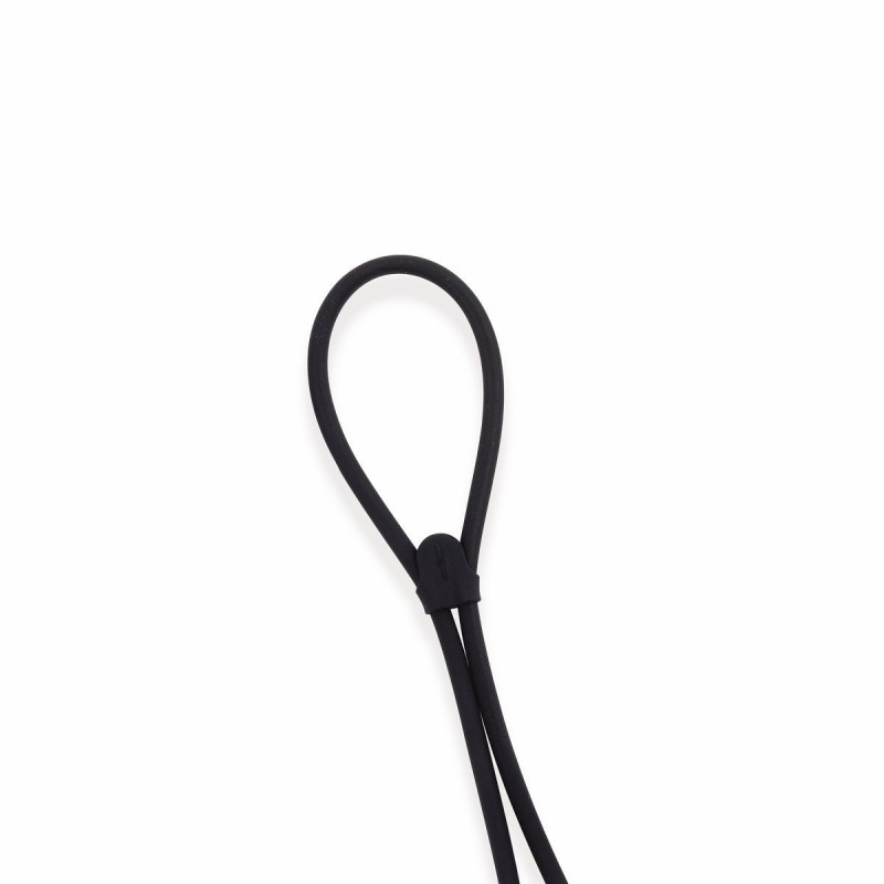 Cordelettes sil. large noire diam.int.4mm (12pces)